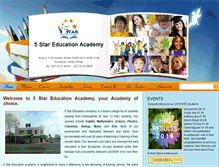 Tablet Screenshot of 5stareducationacademy.com